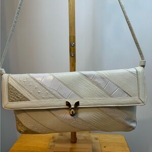 Cream Mix Print Vintage Caprice Crossbody/Clutch